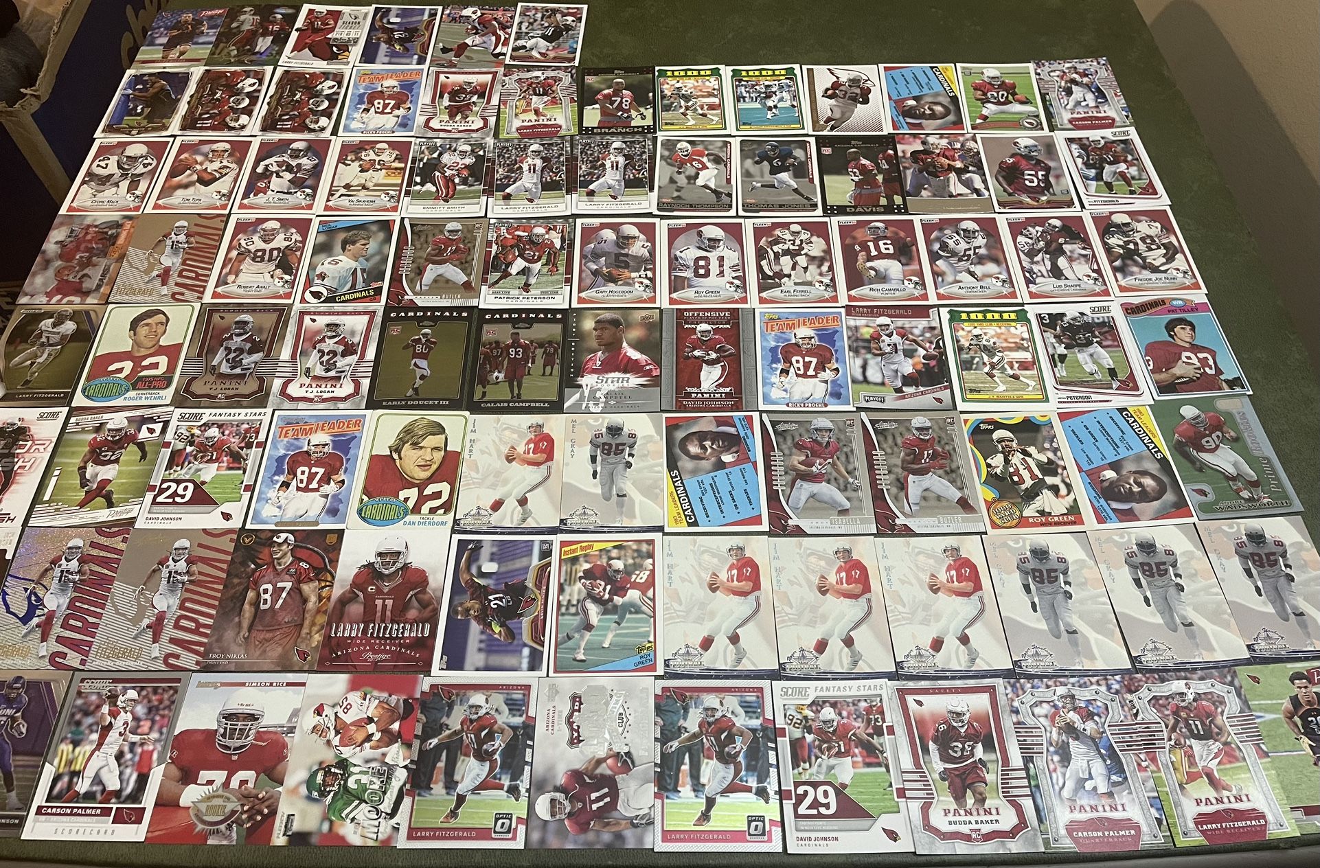 Lot Of 94 Arizona Cardinals Football Cards Stars-Rookies-Inserts Past & Present