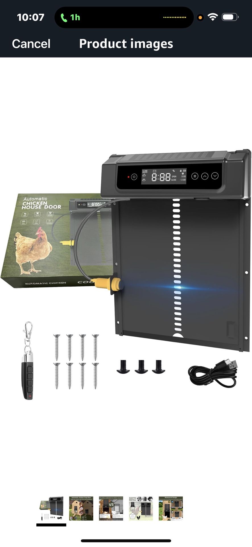 Solar Chicken Coop Door with Remote Control