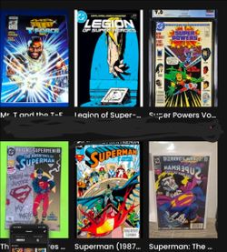 Dc Comic books. Mostly superman