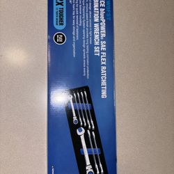 BPRW8FST- 8 Piece 72-Tooth bluePOWER® SAE Flex Ratcheting Combination Wrench Set