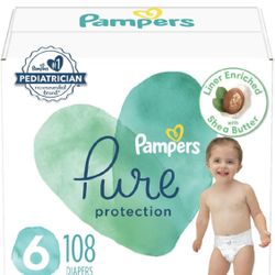 Unopened Pampers Pure Size 6 Diapers 