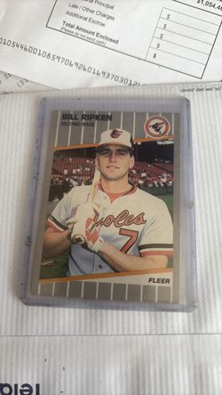 1989 flair Bill Ripken error card number 616 excellent shape
