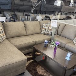 3Pc Brown Sectional 🔥