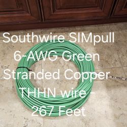 Southwire SIMpull 6-AWG Green Stranded Copper THHN wire - 267 Feet