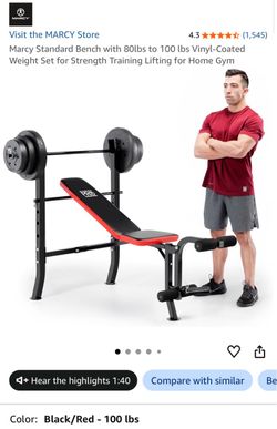 Marcy pro weight bench