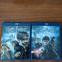 Harry Potter and the Deathly Hallows: Part I &II (Blu-ray/DVD, 2011, 3-Disc Set)