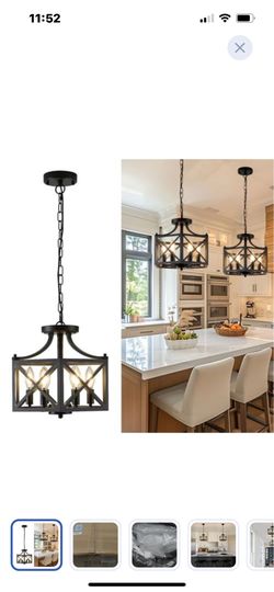 “New”Adjustable farmhouse  (6)light pendant light
