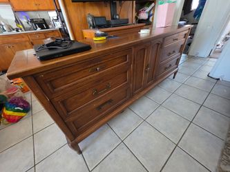White Fine Furniture Mid Century Dresser huge and solid wood