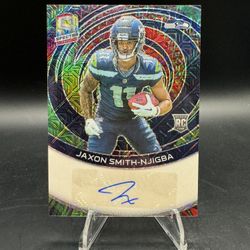 2023 Panini Spectra Jaxon Smith-Njigba RC Meta Auto first off print 01 /25