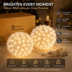 Hanging Christmas Ball Lights, original price $45