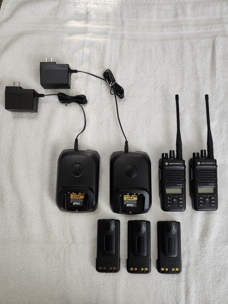Motorola XPR 3500e two-way radios