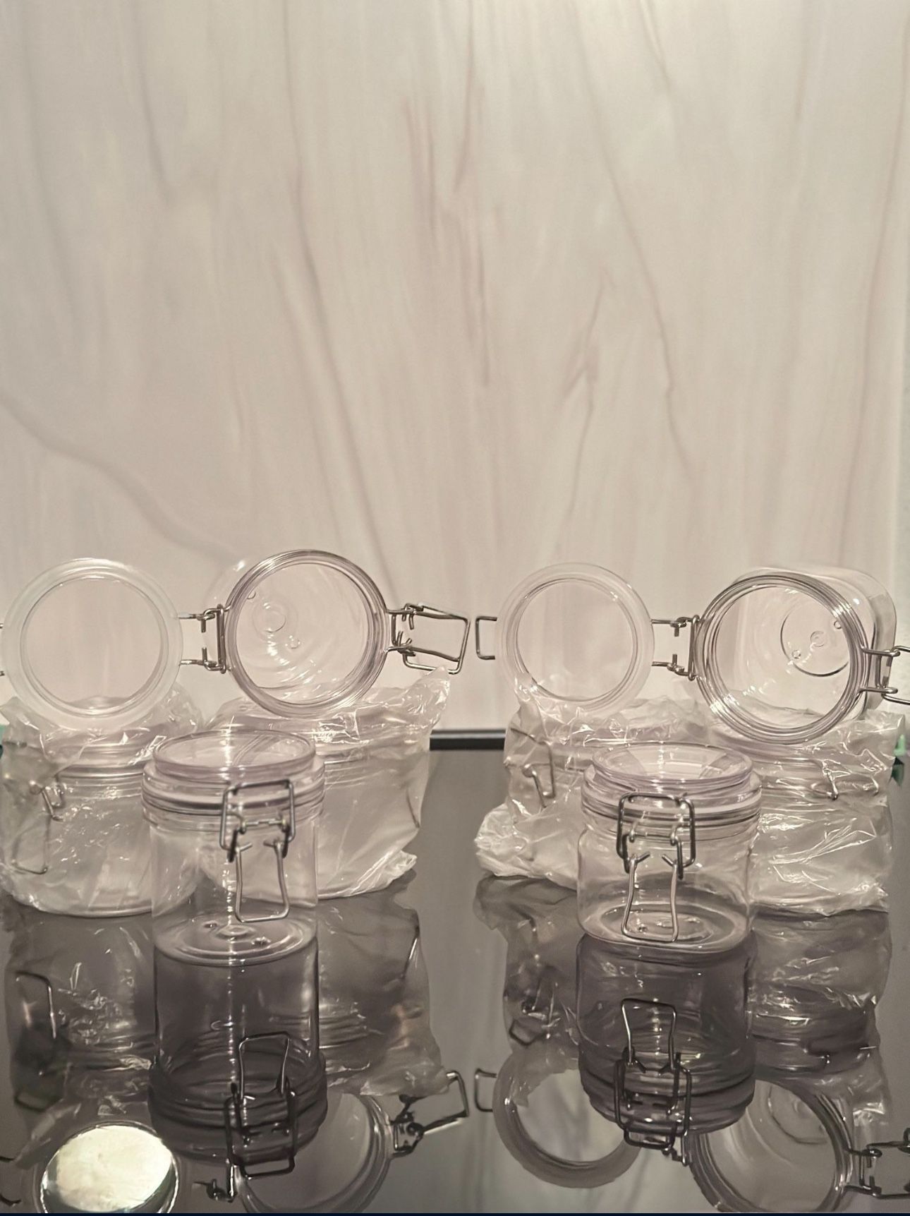 8 PET Jars – (4x 8oz + 4x 7oz) | Perfect for DIY Butters, Scrubs, & Small Business Packaging