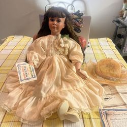 Porcelain Dolls New With Info.