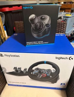 Logitech Steering Wheel, Pedals and Gear shift PS5/PC compatible