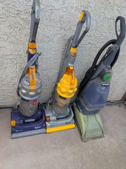 Two vacuums and one for carpets