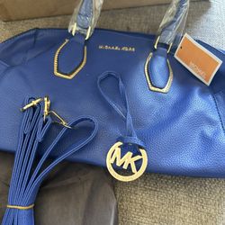 New Michael Kors Blue Bag 