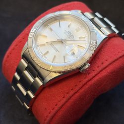 Rolex date just 36mm turn o graph bezel