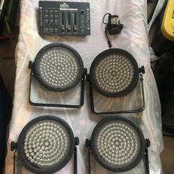 *Good Deal* Chauvet Stage Lighting Package with 4 Par Cans and Controller For sale $250