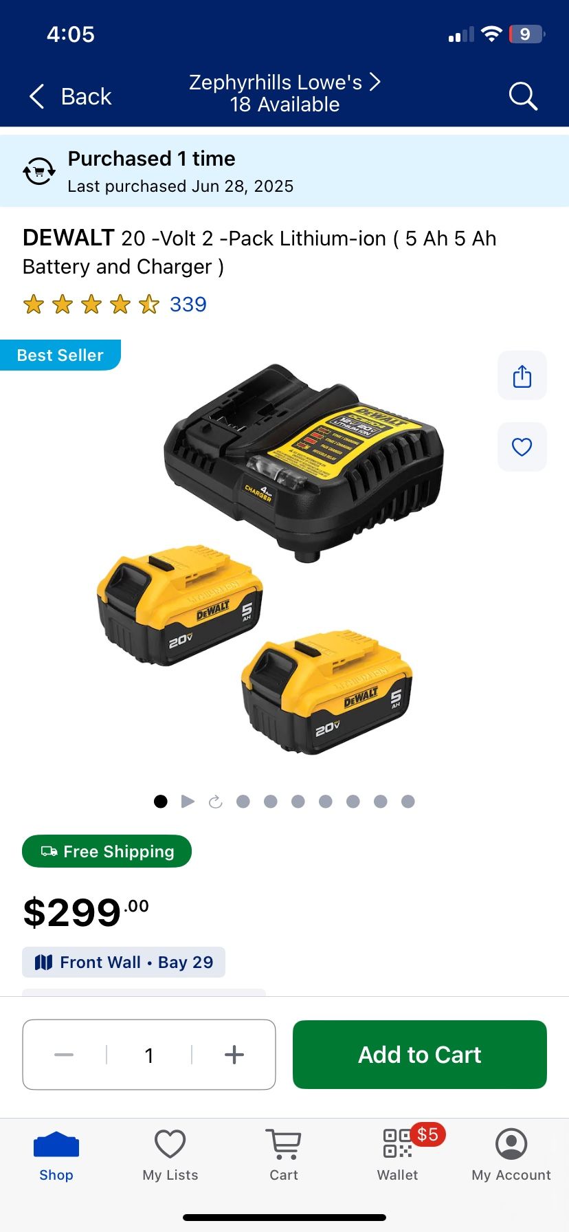 Dewalt Battery Pack