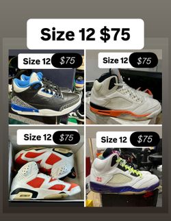 Jordan’s Size 12 $75 Each 