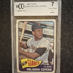 Orlando Cepeda 1965 Topps Graded 7