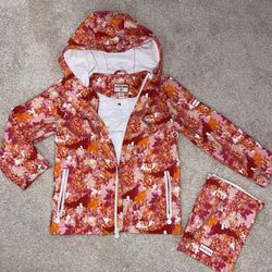 Hunter for Target pink and orange camo rain jacket (5T)