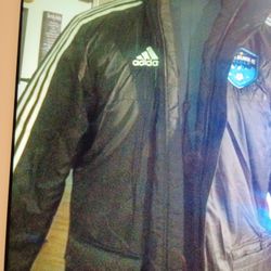 ADIDAS STADIUM PARKA  JACKET " INTER ATLANTA BLUES SIZE M