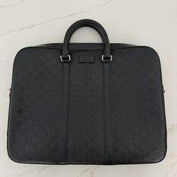 Gucci Monogrammed Emboss Briefcase