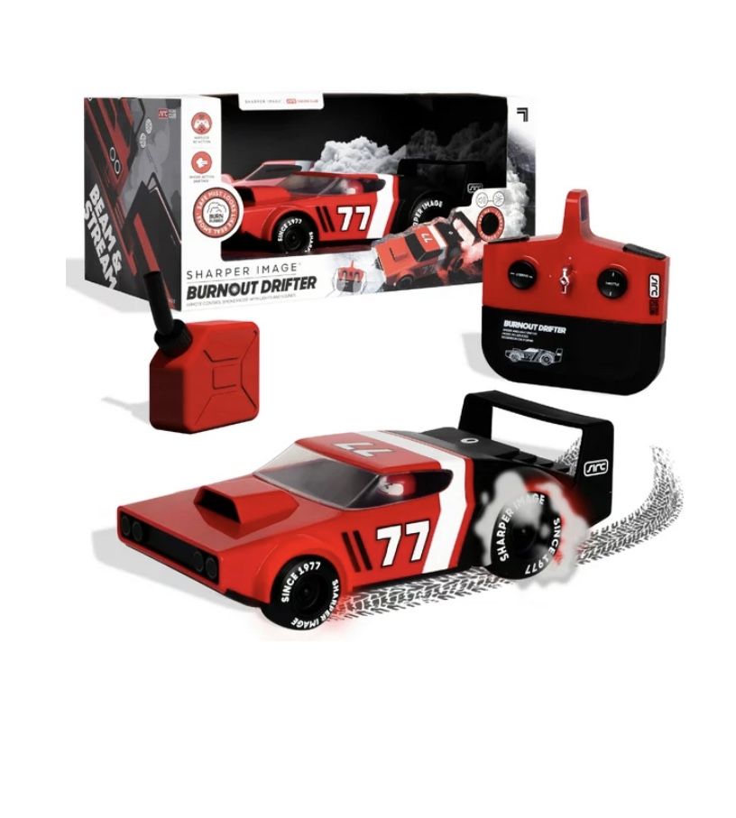 Sharper Image® Burnout Drifter Wireless Remote-Control Drifting Race Car with LED Lights and Smoking Tires