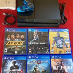 Play Station 4 500GB PS4 Comes With 6 Games All Wires And Controller ReadyToPlay