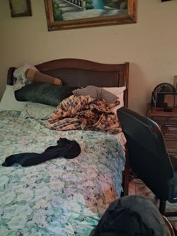 Queen size leather head board
