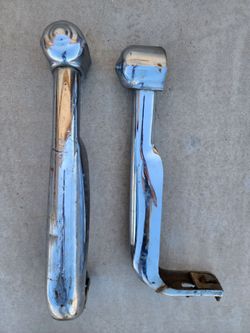 Vintage Accessory Car Pickup Tall Front Bumper Guard Original Pair