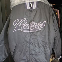 Padres Gray Satin Jacket