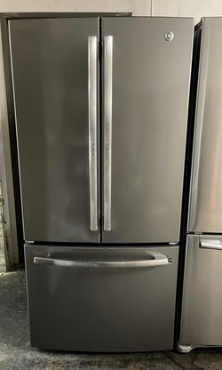 GE 3-Door French Door Fridge Stainless Steel
