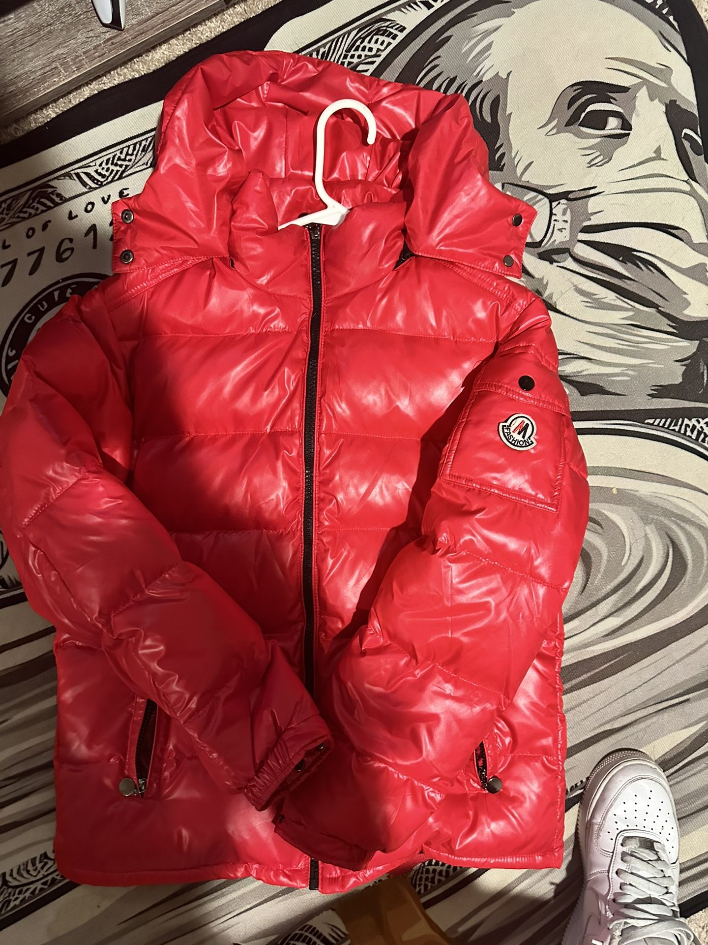 Men’s Red Puffer Jacket 