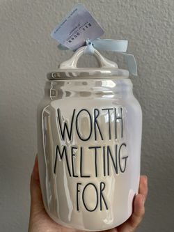 NEW Worth Melting For Canister Olaf (frozen) Rae Dunn