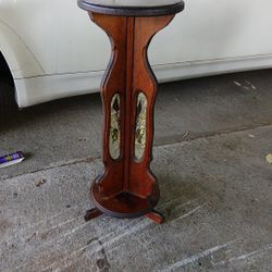 2-Tier Round All Wood Plant Stand/ Display Stand 