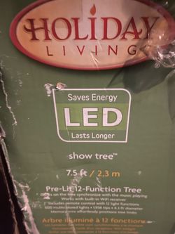 7.5 ft Christmas tree/ with decorations
