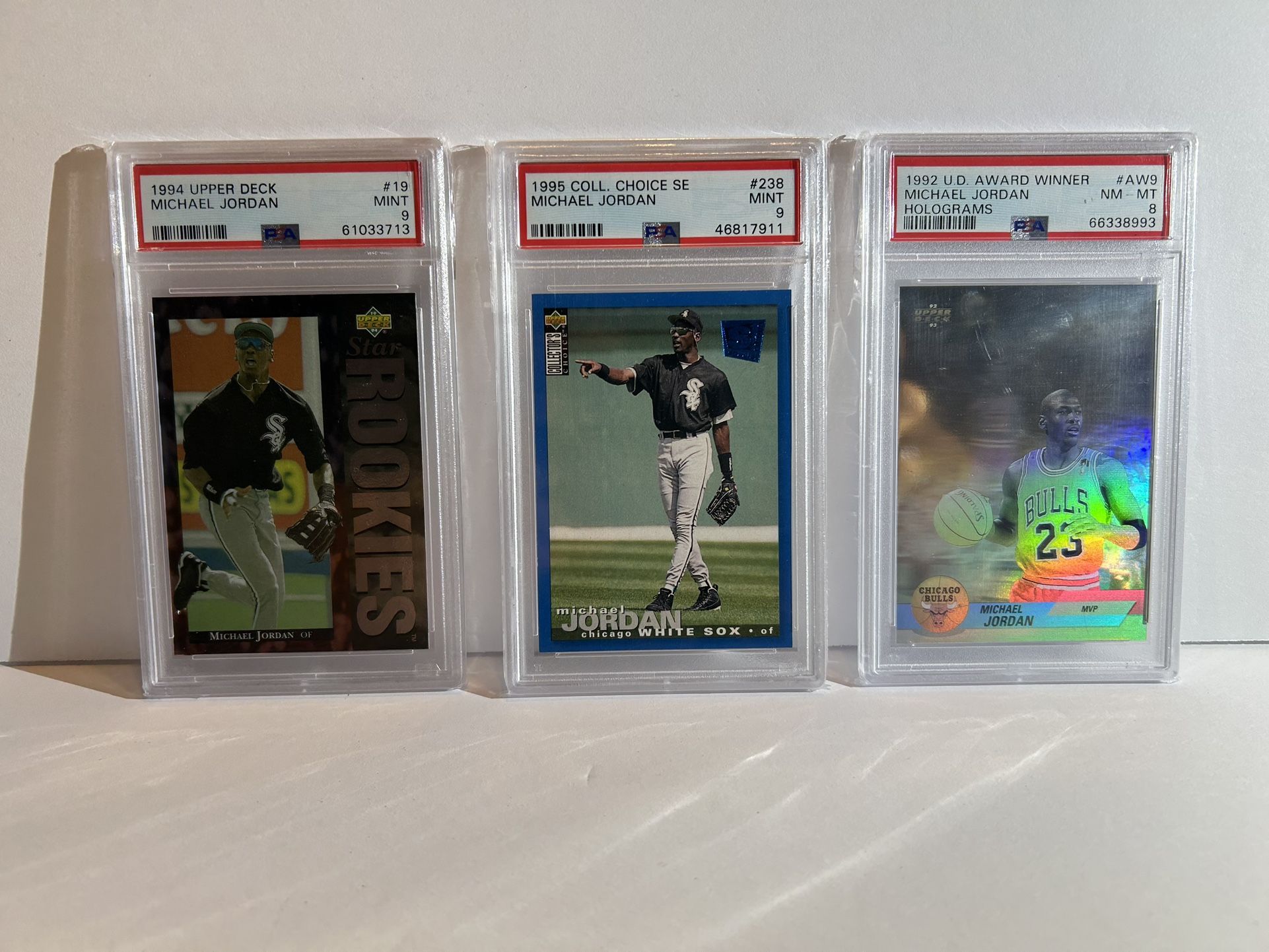 3 Michael Jordan Cards