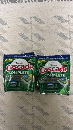 2 cascade dishwasher pods