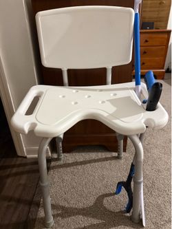 Adjustable medical shower chair