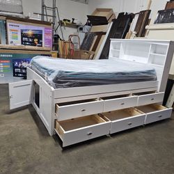 Full Captains Bed And Mattress 