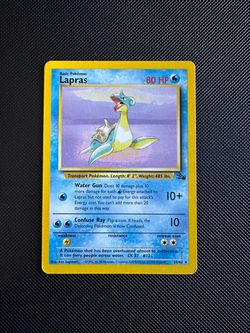 Lapras Pokémon Card Fossil Set 25/62 Rare