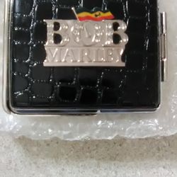 Bob Marley cigarette case cig Belt buckle Snakeskin Leather Smokers smoking Accessories