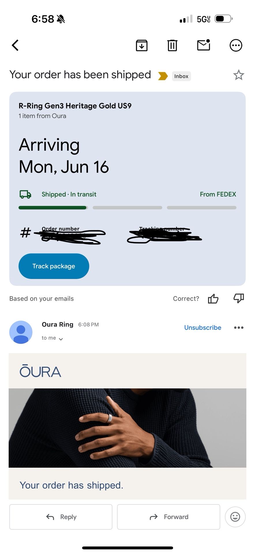 Oura Ring Size 9 Trade?