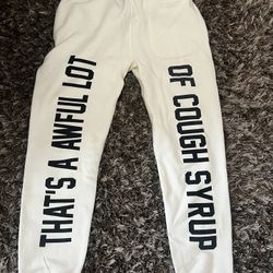 Awful Lot of Cough Syurp Sweatpants Size L