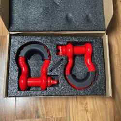 Heavy Duty 3/4 Shackle Set LIBERRWAY Red