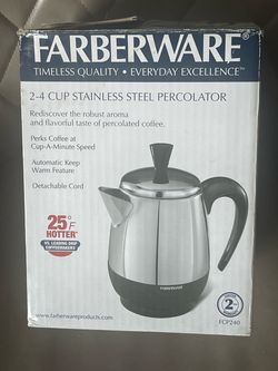 2-4 cups stainless steel percolator