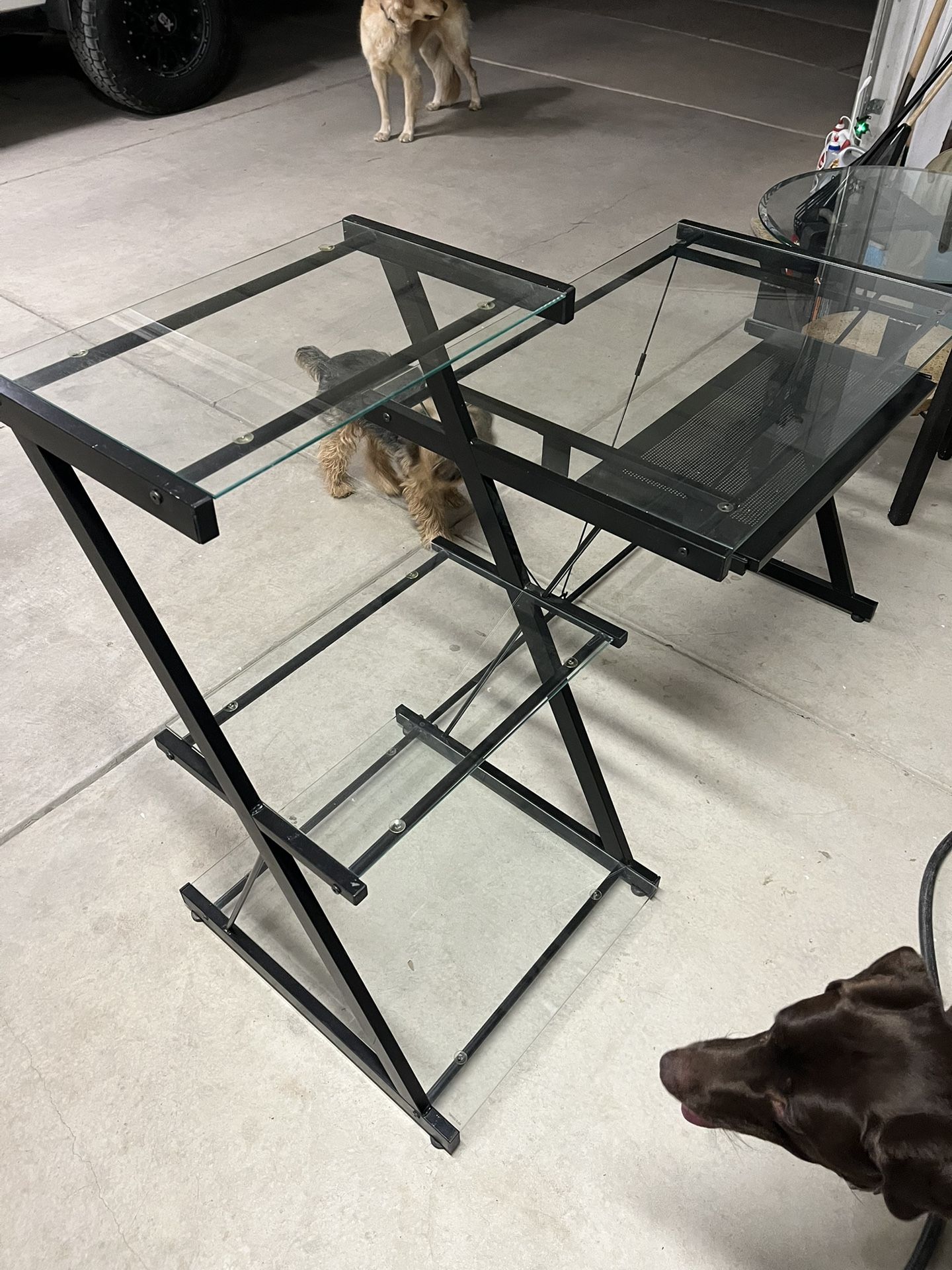 Glass Desk