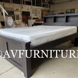 Full Bed And Memory Foam Mattress 